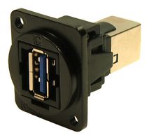 CLIFF ELECTRONIC COMPONENTS CP30206NM3B USB Adapter, M3 Hole, USB Type B Receptacle, USB Type A Receptacle, USB 3.0, FT Series