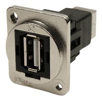 CLIFF ELECTRONIC COMPONENTS CP30209NM3 USB Adapter, M3 Hole, USB Type A Receptacle, USB Type B Receptacle, USB 2.0, FT Series
