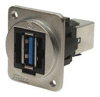 CLIFF ELECTRONIC COMPONENTS CP30210NM3 USB Adapter, M3 Hole, USB Type A Receptacle, USB Type B Receptacle, USB 3.0, FT Series