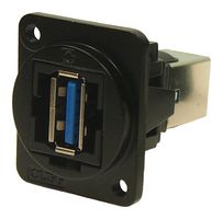 CLIFF ELECTRONIC COMPONENTS CP30210NM3B USB Adapter, M3 Hole, USB Type A Receptacle, USB Type B Receptacle, USB 3.0, FT Series