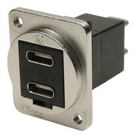 CLIFF ELECTRONIC COMPONENTS CP30212M3 USB适配器, 双, M3孔, USB C 插座, USB C 插头, FT Series