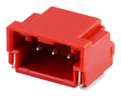 MOLEX 502352-0302 Pin Header, R/A, Automotive, Wire-to-Board, 2 mm, 1 Rows, 3 Contacts, Surface Mount Right Angle