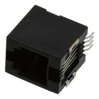 AMPHENOL COMMUNICATIONS SOLUTIONS 73306-111LF Modular Connector, Modular Jack, 1 x 1 (Port), 4P4C, Cat3, Surface Mount
