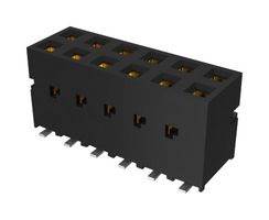 AMPHENOL COMMUNICATIONS SOLUTIONS 89898-304ALF PCB插座, 板至板, 2.54 mm, 2 排, 8 触点, 表面安装, FCI Dubox 89898