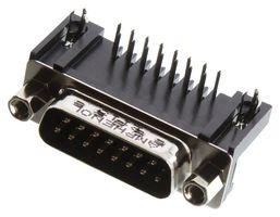 AMPHENOL COMMUNICATIONS SOLUTIONS L717SDA15P1ACH4F D-Sub 连接器, 标准, 插头, SD, 15 触点, DA, 焊接