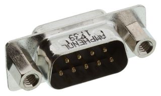 AMPHENOL COMMUNICATIONS SOLUTIONS L717SDE09PVF D-Sub 连接器, 标准, 插头, SD, 9 触点, DE, 焊接
