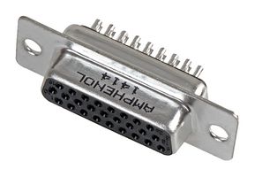 AMPHENOL COMMUNICATIONS SOLUTIONS L77HDCH62SOL2RM5 D-Sub 连接器, 高密度, 插座, HD, 62 触点, DC, 焊接