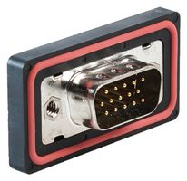 MULTICOMP PRO MP002481 D Sub Connector, High Density, Plug, MP Sealed D-Sub Connectors, 15 Contacts, DE, Solder Cup