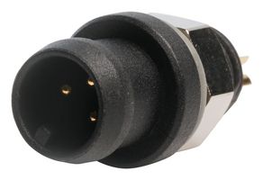MULTICOMP PRO MP002491 圆形连接器, M系列圆形连接器, MP M6 Snap-In Connectors, 面板安装插座, 3 触点, 焊接引脚, 卡入式