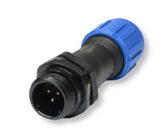MULTICOMP PRO MP002520 圆形连接器, 标准圆形连接器, MP-T13 IP68 Series, 电缆安装插座, 3 触点, 焊接引脚, 螺纹