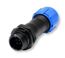 MULTICOMP PRO MP002521 Circular Connector, MP-T13, Inline Receptacle with Male Contacts, 4 Way, Threaded, Solder, IP68, 5A