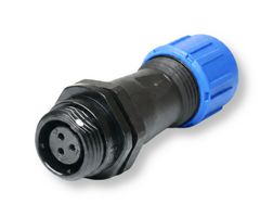 MULTICOMP PRO MP002525 圆形连接器, 标准圆形连接器, MP-T13 IP68 Series, 电缆安装插座, 3 触点, 焊接插座, 螺纹