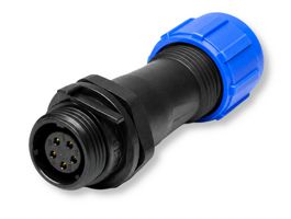 MULTICOMP PRO MP002527 Circular Connector, MP-T13, Inline Receptacle, Female Contacts, 5 Way, Threaded, Solder, IP68, 5A