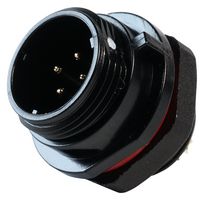 MULTICOMP PRO MP002536 圆形连接器, Standard Circular Connector, MP-T13 IP68 Series, 面板安装插座, 4 触点, 焊接引脚, 螺纹