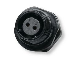 MULTICOMP PRO MP002539 圆形连接器, 标准圆形连接器, MP-T13 IP68 Series, 面板安装插座, 2 触点, 焊接插座, 螺纹
