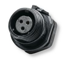 MULTICOMP PRO MP002540 圆形连接器, 标准圆形连接器, MP-T13 IP68 Series, 面板安装插座, 3 触点, 焊接插座, 螺纹