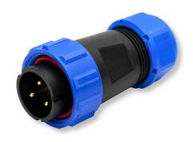 MULTICOMP PRO MP002548 圆形连接器,MP-T21,插头,公触点,3 路,线缆安装,螺纹式,焊接,IP68,30A