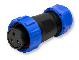 MULTICOMP PRO MP002559 Circular Connector, MP-T21, Plug, Female Contacts, 3 Way, Cable Mount, Threaded, Solder, IP68, 30A