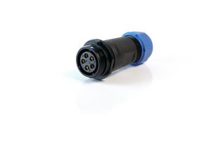 MULTICOMP PRO MP002586 圆形连接器, Standard Circular Connector, MP-T21 IP68 Series, 电缆安装插座, 5 触点, 螺丝口, 螺纹