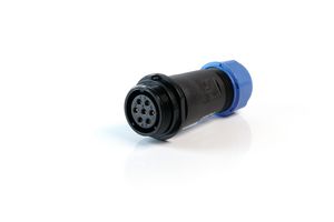 MULTICOMP PRO MP002588 Circular Connector, MP-T21, Inline Receptacle, Female Contacts, 9 Way, Threaded, Solder, IP68, 5A