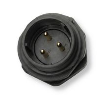 MULTICOMP PRO MP002599 Circular Connector, MP-T21, Panel Receptacle, Male Contacts, 3 Way, Threaded, Solder, IP68, 30A