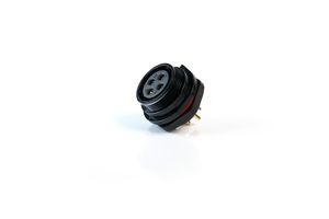 MULTICOMP PRO MP002612 Circular Connector, MP-T21, Panel Receptacle, Female Contacts, 4 Way, Threaded, Solder, IP68, 30A
