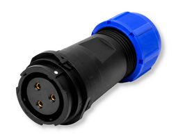 MULTICOMP PRO MP002692 Circular Connector, MP-T21, Inline Receptacle, Female Contacts, 3 Way, Bayonet, Solder, IP67, 30A