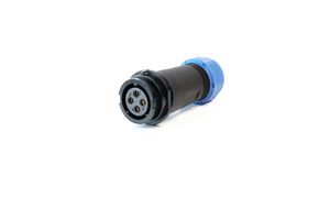 MULTICOMP PRO MP002694 Circular Connector, MP-T21, Inline Receptacle, Female Contacts, 4 Way, Bayonet, Solder, IP67, 30A