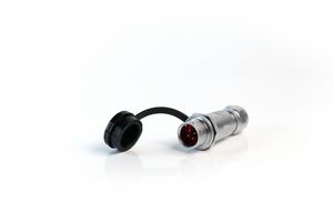 MULTICOMP PRO MP002740 Circular Connector, MP-M12, Metal Inline Receptacle, Male Contacts, 4 Way, Push-Pull, Solder, IP67