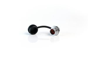 MULTICOMP PRO MP002748 Circular Connector, MP-M12, Metal Panel Receptacle, Male Contacts, 4 Way, Push-Pull, Solder, IP67