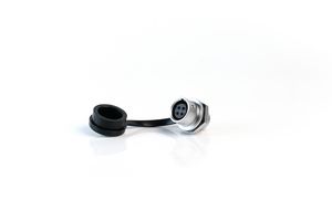 MULTICOMP PRO MP002752 Circular Connector, MP-M12, Metal Panel Receptacle, Female Contacts, 4 Way, Push-Pull, Solder, IP67