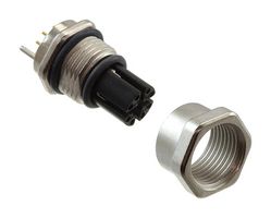 AMPHENOL LTW MSXS-08PFFR-SF7001 传感器连接器, M Series, M12, 母, 8路, PCB插座, 直角面板安装