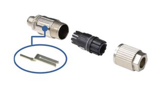 AMPHENOL LTW MSXS-08BMMD-SL8001 Sensor Connector, M Series, M12, Male, 8 Positions, IDC / IDT Pin, Straight Cable Mount
