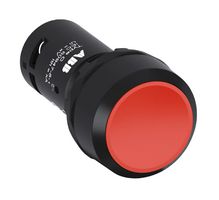 ABB CP1-10R-20 工业按钮开关, CP1 Series, 22.3 mm, DPST-常开, 瞬态, 平齐, 红色