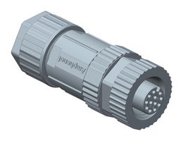 AMPHENOL LTW M12A-05BFFA-SL8001 传感器连接器, M Series, M12, 母, 5路, 焊接插座, 直形线缆安装