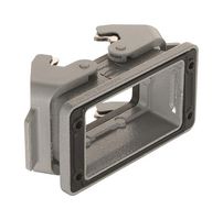HARTING 09300100392 Heavy Duty Connector, Base, Bulkhead Mount, Aluminium Body, 2 Lever, 10B