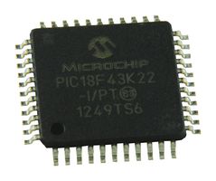 MICROCHIP PIC18F43K22-I/PT 8 Bit MCU, PIC18 Family PIC18FxxK22 Series Microcontrollers, PIC18, 64 MHz, 8 KB, 44 Pins, TQFP