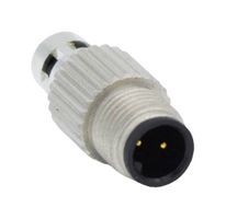 NORCOMP 850-002-103RLS4 Sensor Connector, VULCON Series, M5, Male, 2 Positions, Solder Pin, Straight Cable Mount