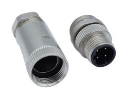NORCOMP 858-D04-103RKT4 传感器连接器, VULCON Series, M12, 公, 4路, 焊接插头, 直形线缆安装