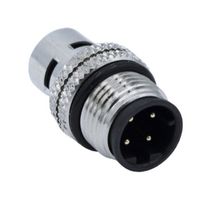 NORCOMP 858-D04-103RSS4 传感器连接器, VULCON Series, M12, 公, 4路, 焊接插头, 直形线缆安装