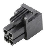 MOLEX 172708-1004 Connector Housing, Black, Mini-Fit Sigma 172708 Series, Receptacle, 4 Ways, 4.2 mm
