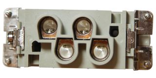 TE CONNECTIVITY T2100042201-000 Heavy Duty Connector Insert, HK, 4 Contacts, 2 Row, Receptacle, Socket