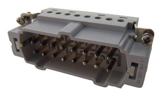 HTS - TE CONNECTIVITY 1-1103634-1 Heavy Duty Connector, HE.6, Insert, 6+PE Contacts, Plug, Screw Pin