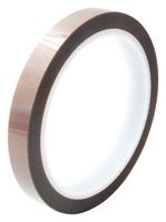 MULTICOMP PRO MP003356 遮蔽胶带, PI (聚酰亚胺)膜, 琥珀色, 12 mm x 33 m