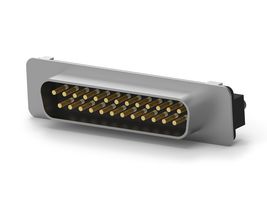 AMP - TE CONNECTIVITY 2-5747704-0 D Sub Connector, Standard, Plug, AMPLIMITE HD-20, 25 Contacts, DB, Solder