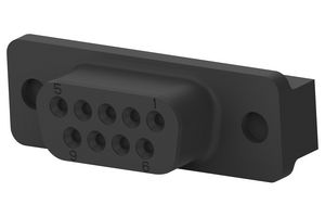AMP - TE CONNECTIVITY 5207826-4 D Sub Connector, Standard, Receptacle, AMPLIMITE HD-20, 9 Contacts, DE, Solder