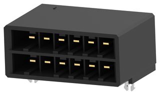 AMP - TE CONNECTIVITY 1-316081-3 Pin Header, 5.08 mm, 2 Rows, 12 Contacts, Through Hole, Dynamic D-3200M