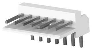 TE CONNECTIVITY - AMP 171826-7 引脚针座, 直角, 线至板, 2.5 mm, 1 排, 7 触点, 通孔直角, EI