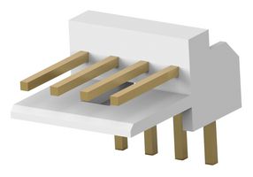 TE CONNECTIVITY - AMP 176153-4 引脚针座, 直角, 线至板, 2.5 mm, 1 排, 4 触点, 通孔直角, EI