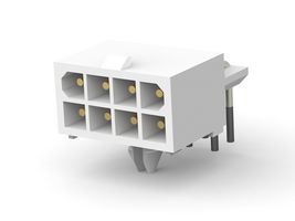 AMP - TE CONNECTIVITY 1-770970-1 Pin Header, R/A, Wire-to-Board, 4.14 mm, 2 Rows, 8 Contacts, Through Hole Right Angle